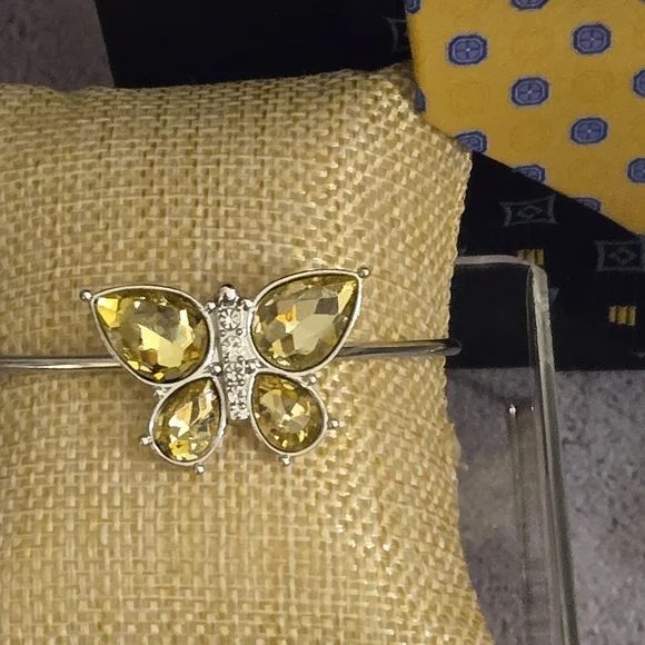 Yellow and Blue Polka Dot Women's Scarf - Picture 4 of 5